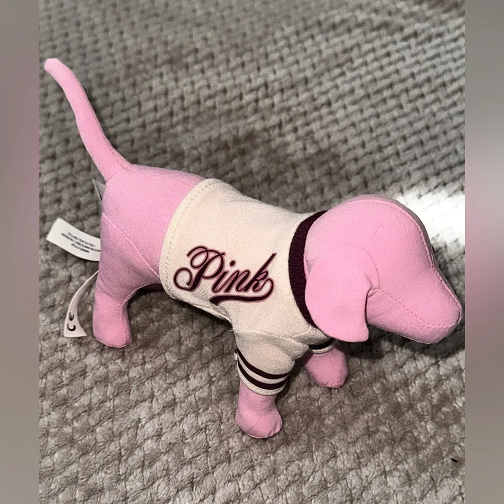 NEW PINK Victoria's Secret Pink and Cream Dog Toy